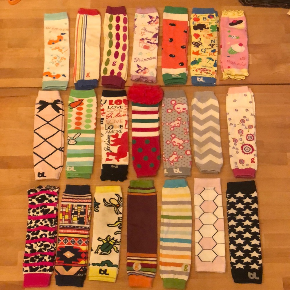 BL baby leg and g diapers leg warmer leggings LOT